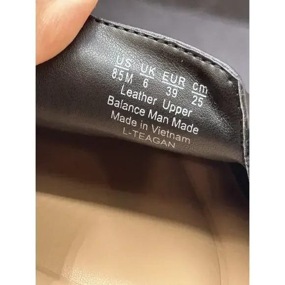 Franco Sarto Womens Teagan Black Slingback Flats NWB 8.5 M - Picture 8 of 9